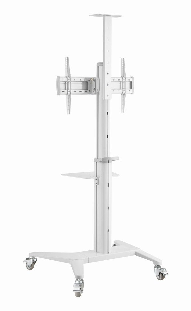 Gembird Aluminum Tv Floor Stand With Caster Wheels 37-70" White