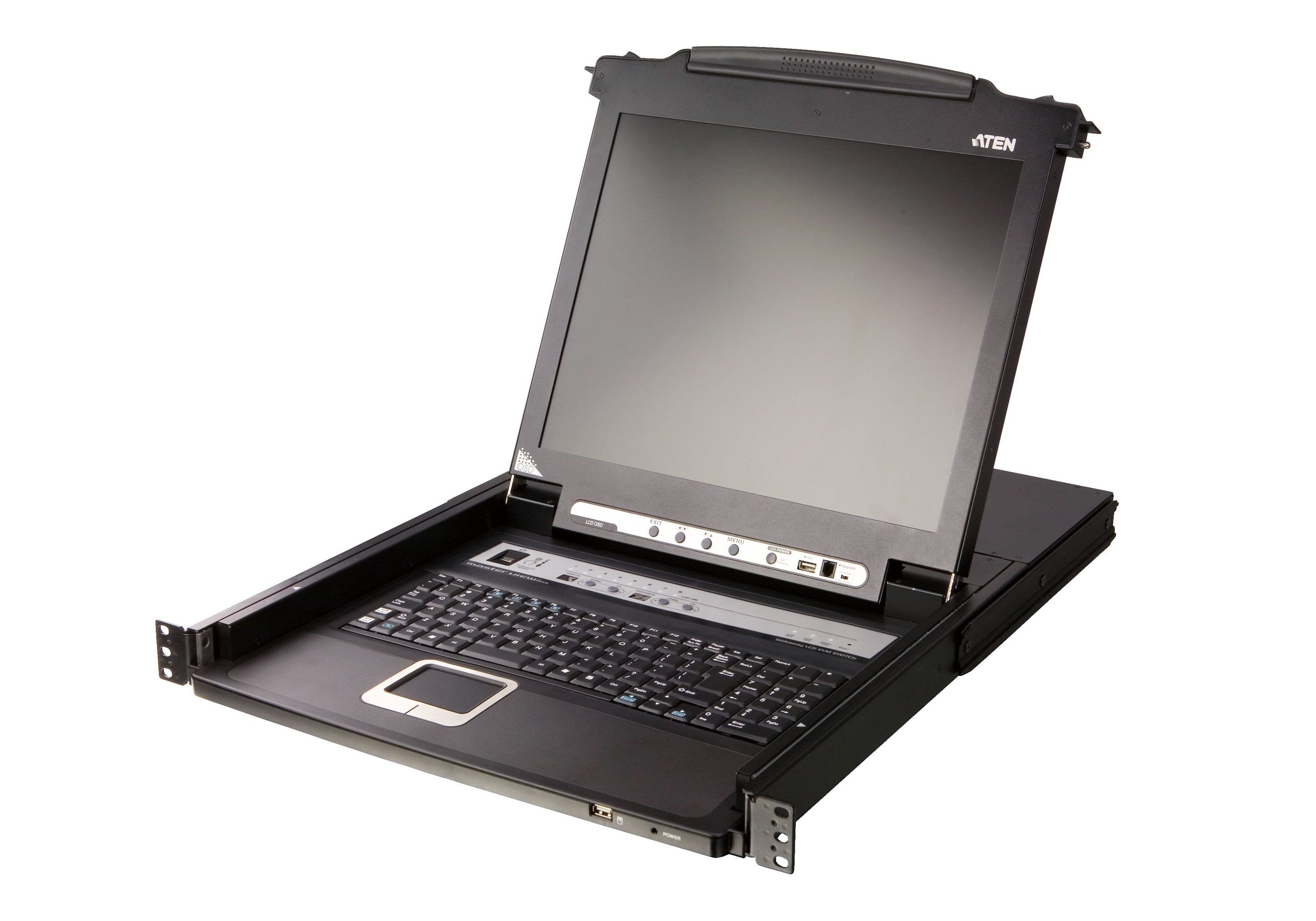 8 Port 17" Lcd Kvmp Switch With German Keyboard