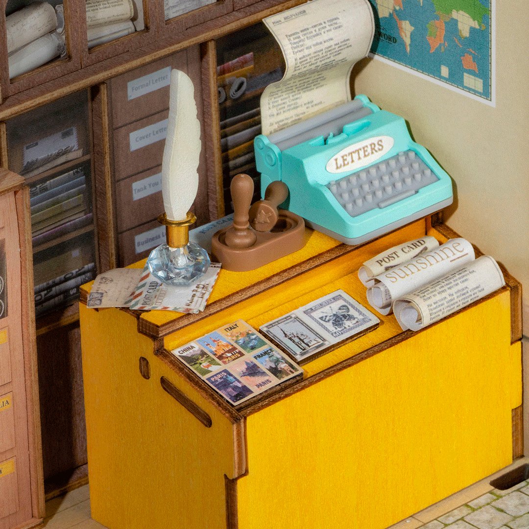 EAN 6946785121001 - ROBOTIME DS037 Casa en miniatura y rincón de libros para montar Casa en miniatura para montar imagen 6