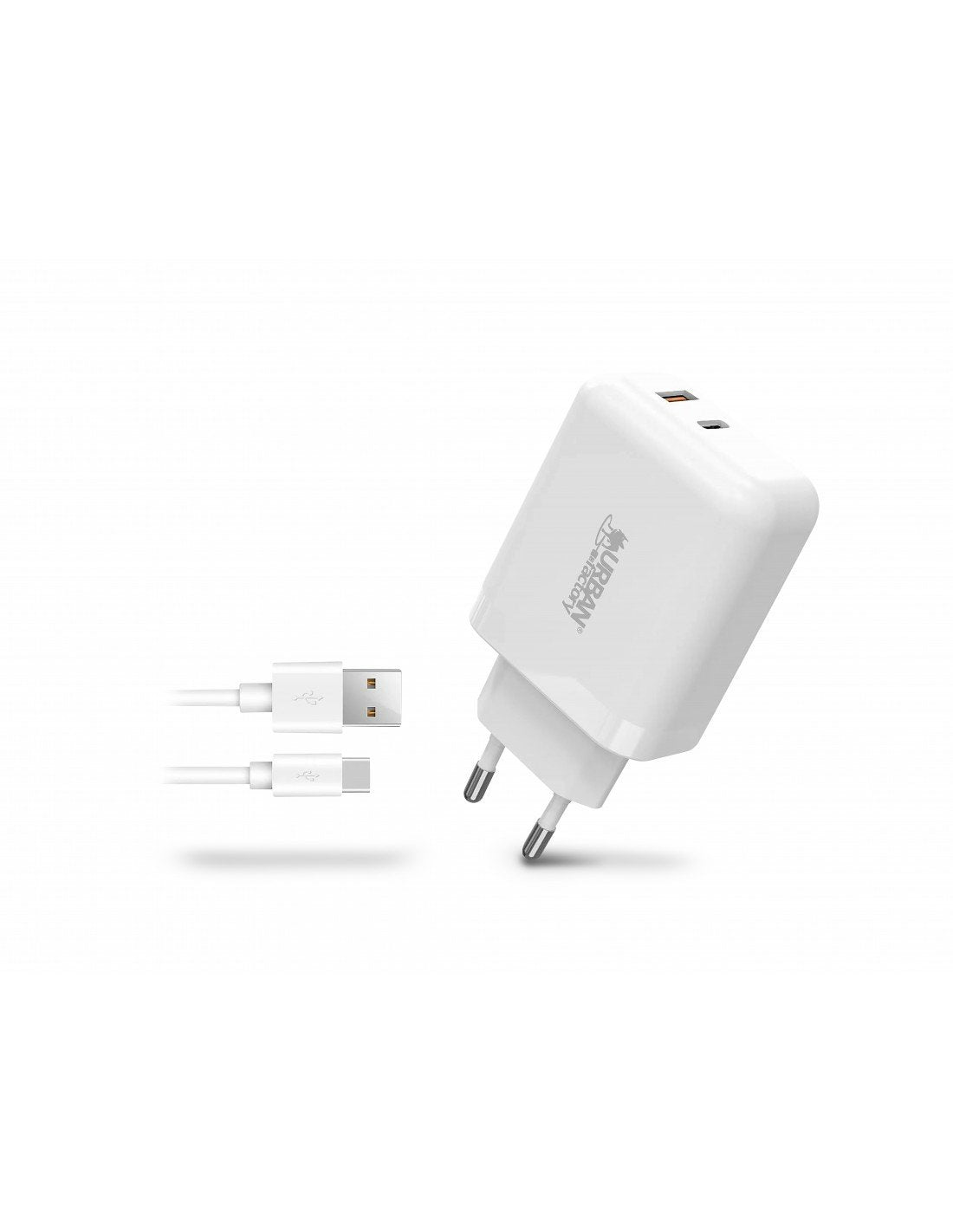 Cargador Usb-C 45w Y Usb-A 18w Char Cable 1m Usb-A A Usb-C