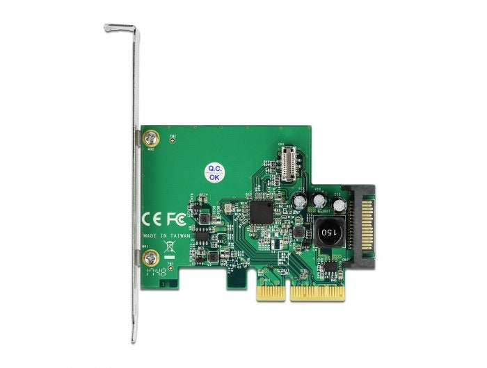 Delock Tarjeta Pci Express A 1 X Interno Usb 3.2 Gen 2 Clave B Hembra De 20 Pines