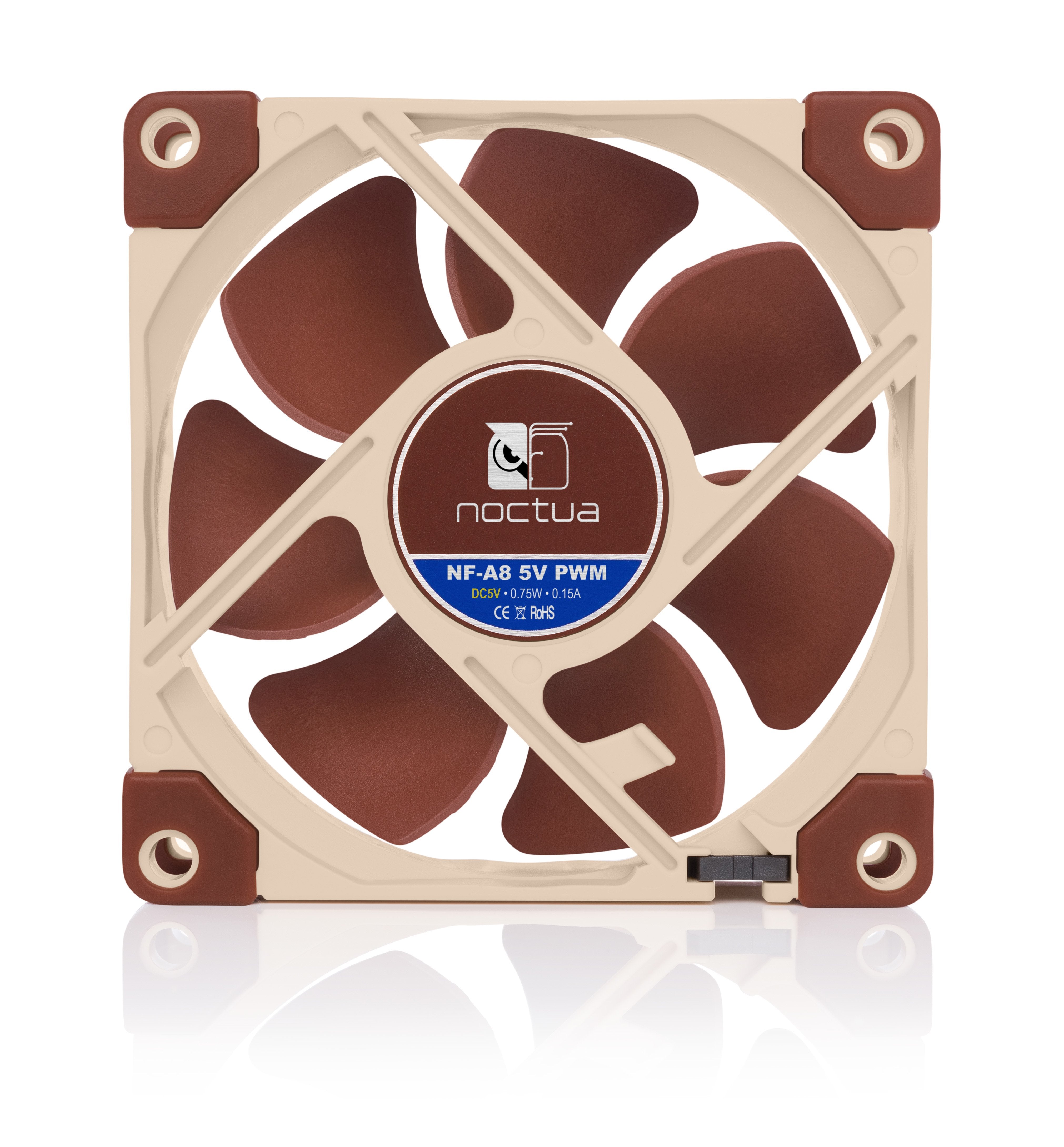 EAN 0841501110313 - Noctua NF-A8 Carcasa del ordenador Ventilador 8 cm Beige, Marrón imagen 4