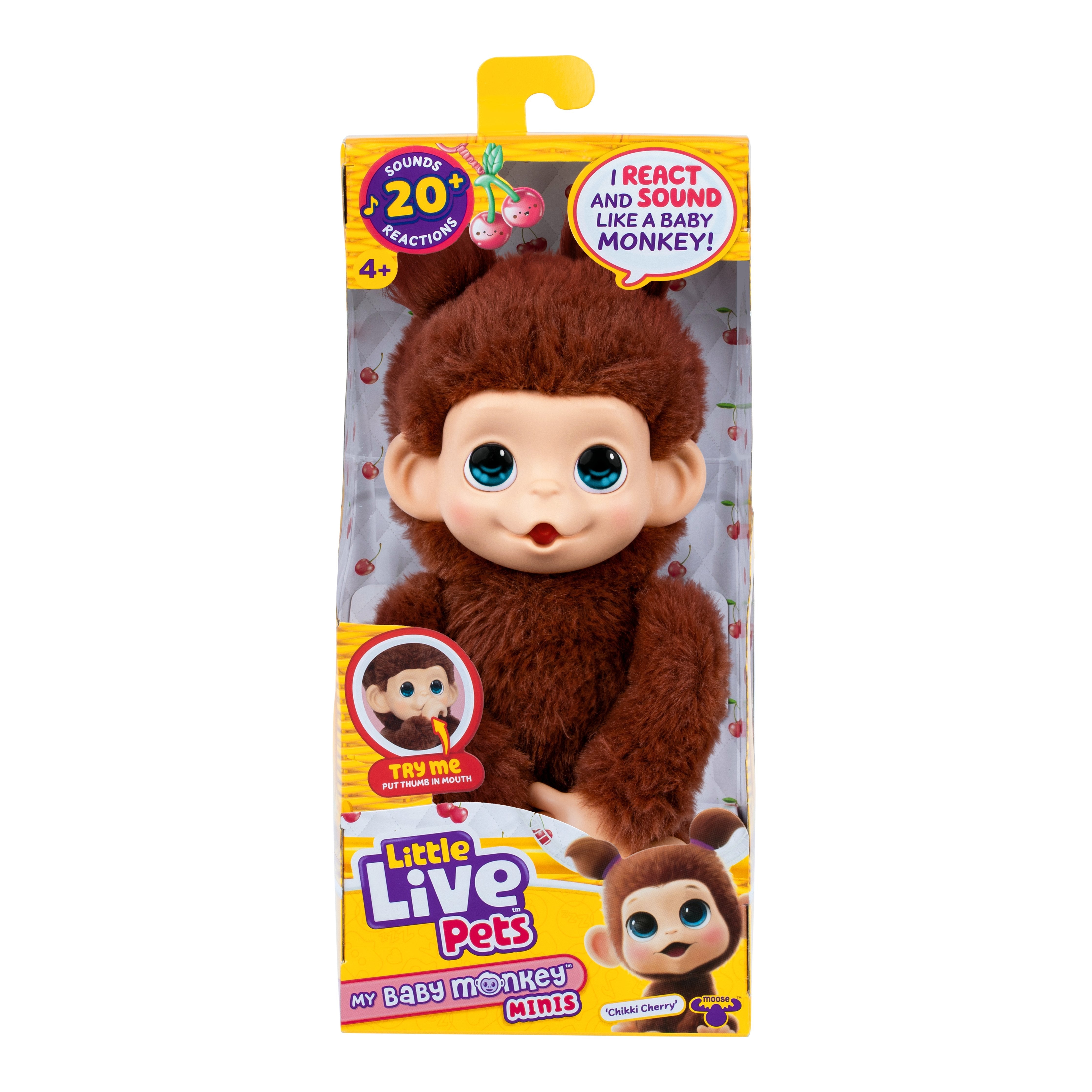 Moose Toys Ltd. Little Live Pets - My Baby Monkey Minis Brown Cherri 26765