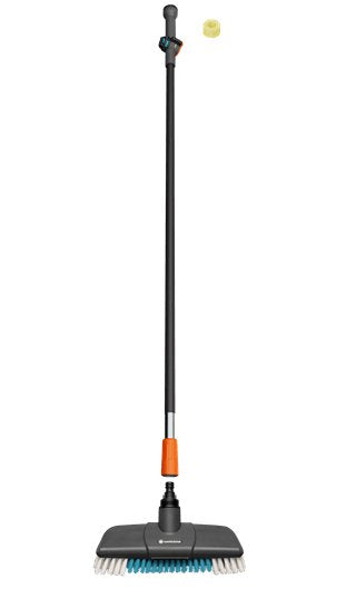 Set De Lavado Gardena Cleansystem Suave Con Mango S, Cepillo Gris/Turquesa, Anchura Útil 27 Cm 18826-20