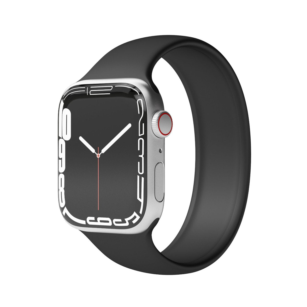 Vonmählen Watchstrap For Apple Solo Loop Funda 2 Band L Negro Negro (Aws00028)