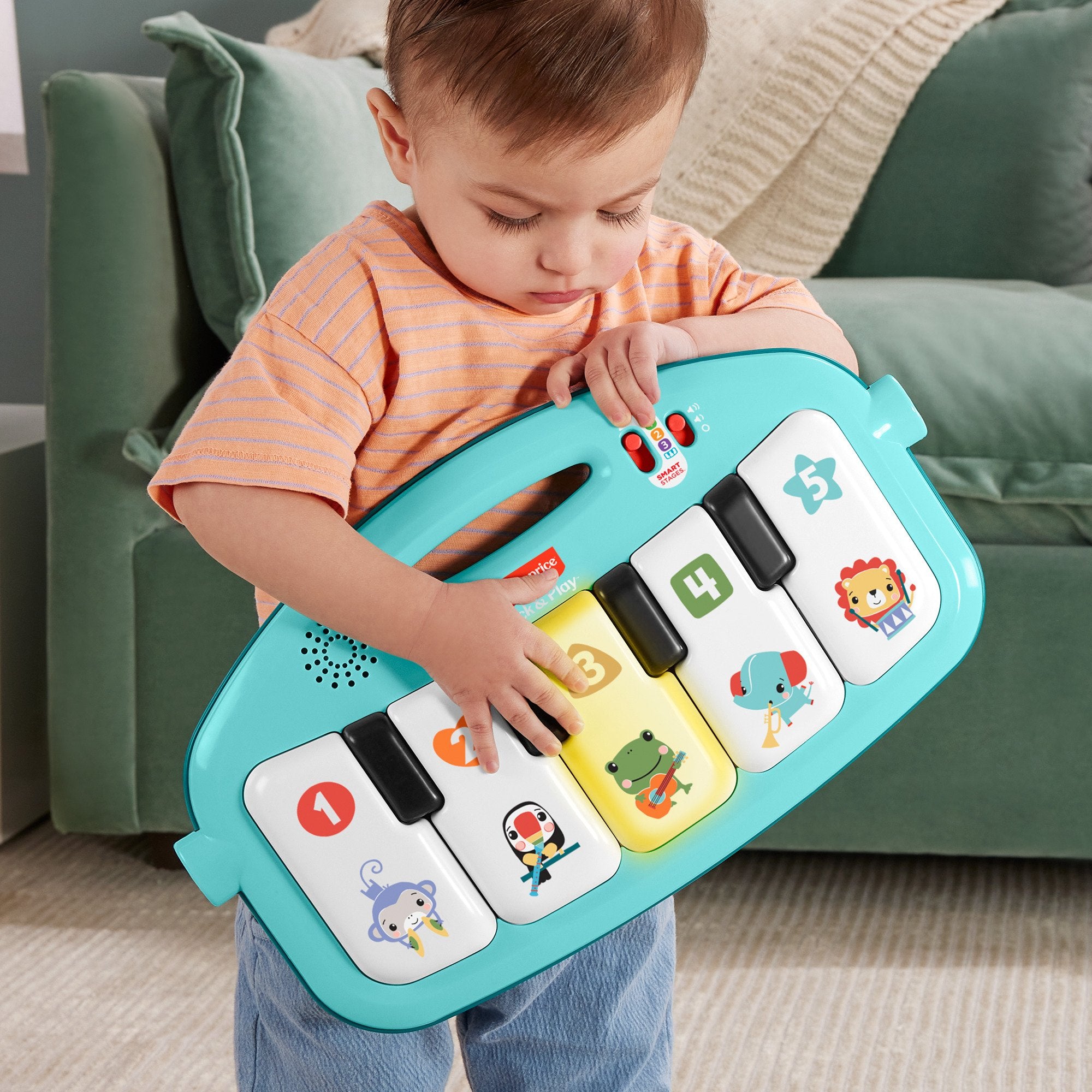 EAN 0194735224043 - Fisher-Price Kick & Play Tela, Plástico Multicolor Manta de juegos para bebés imagen 3