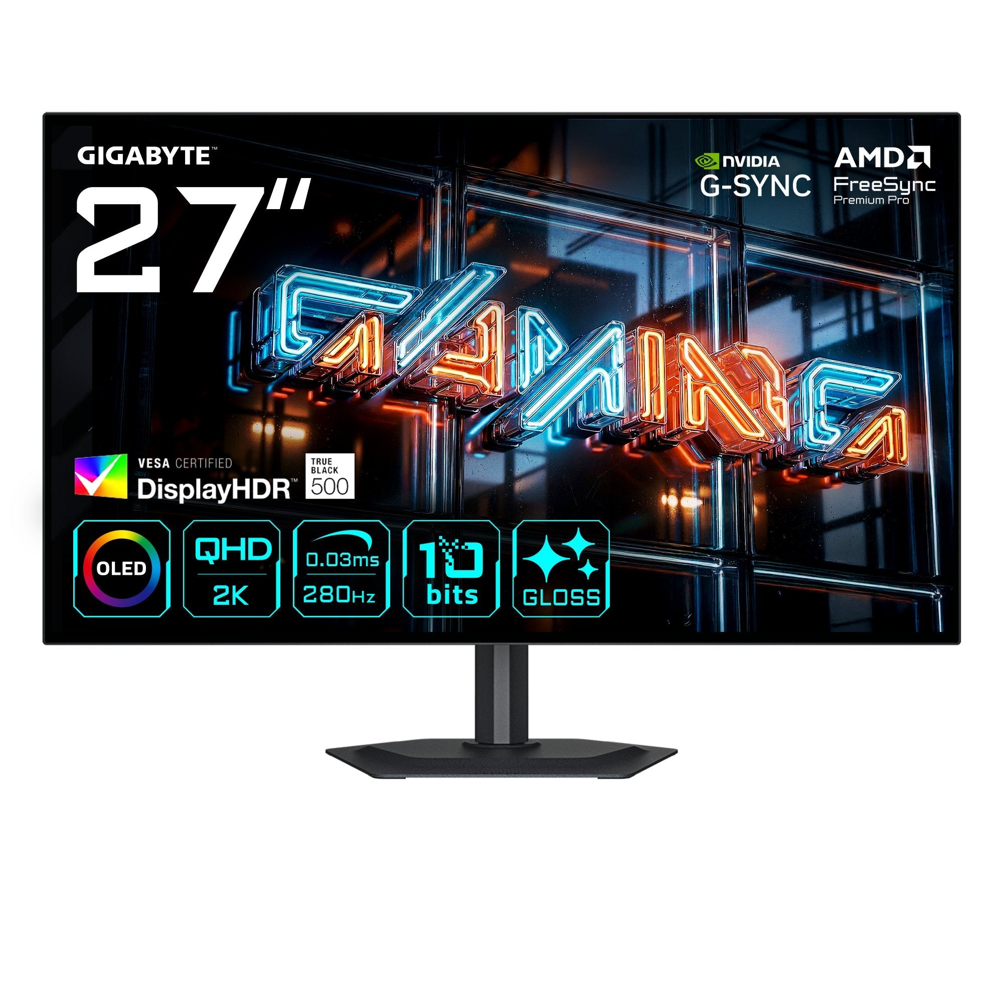 Gigabyte Gaming Monitor 27" Oled Mo27q28gr