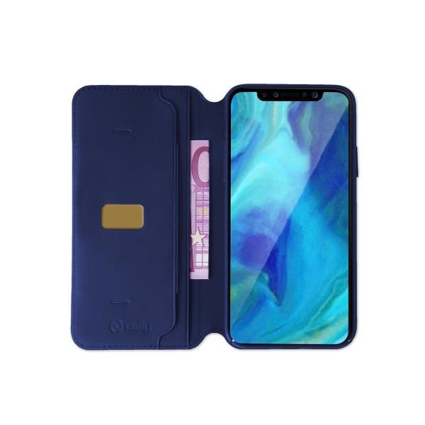 EAN 8021735744450 - Celly Prestige funda para teléfono móvil 15,5 cm (6.1") Funda cartera Azul imagen 3