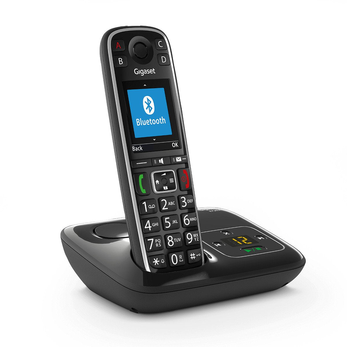 Teléfono Gigaset E720a Dect/Analógico Identificador De Llamadas Negro