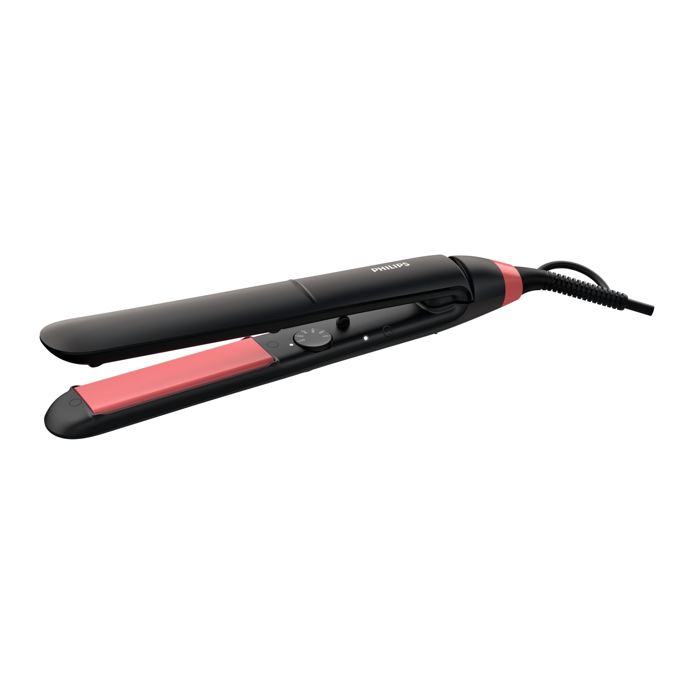 EAN 8710103888413 - Philips Essential BHS376/00 Utensilio de peinado Cepillo alisador Caliente Negro, Rosa 1,8 m imagen 1
