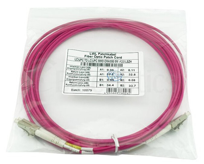 Blueoptics Sfp3131fu20mk Cable De Fibra Optica 20 M Lc Om4 Rojo