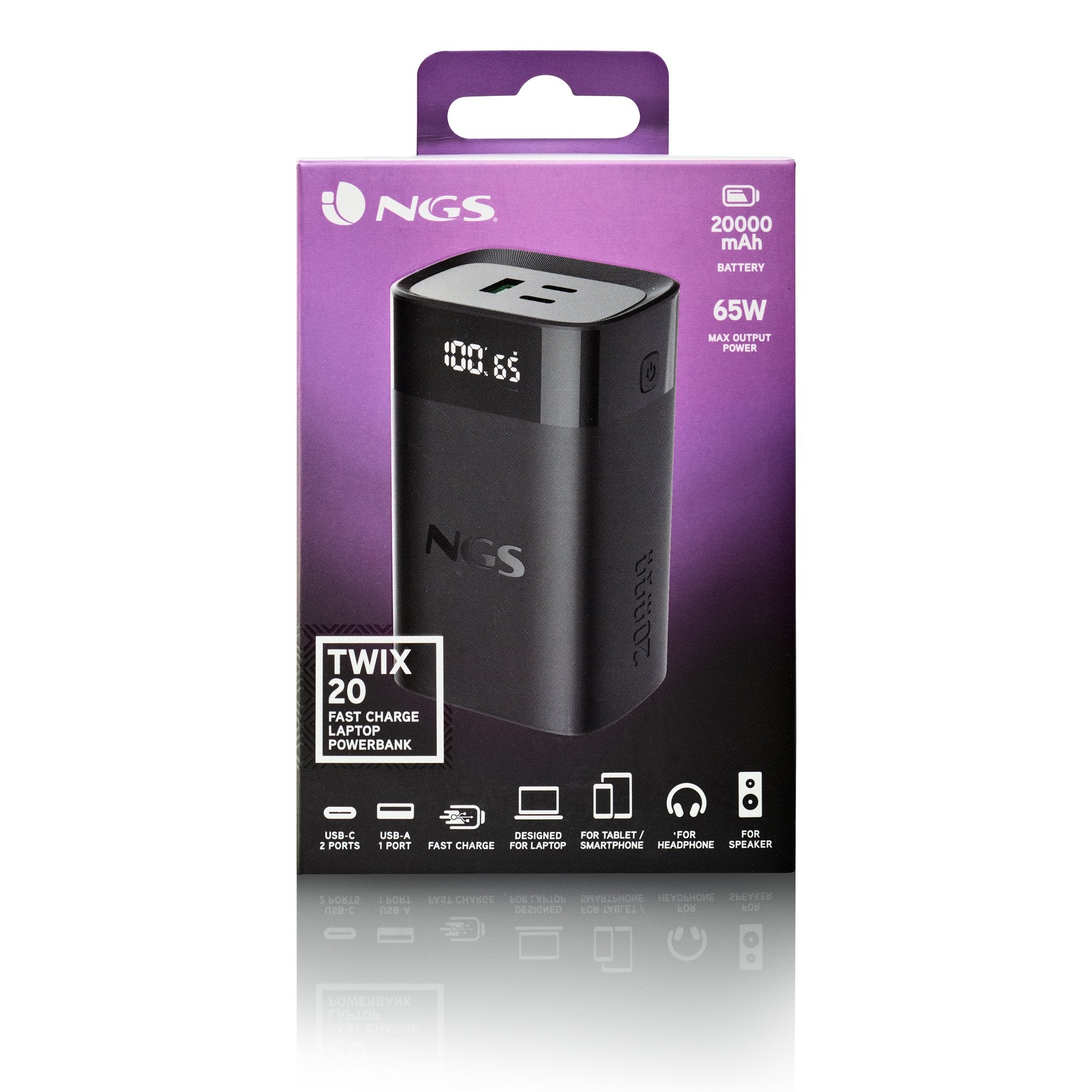 EAN 8435430626421 - NGS TWIX 20 20000 mAh Negro imagen 8