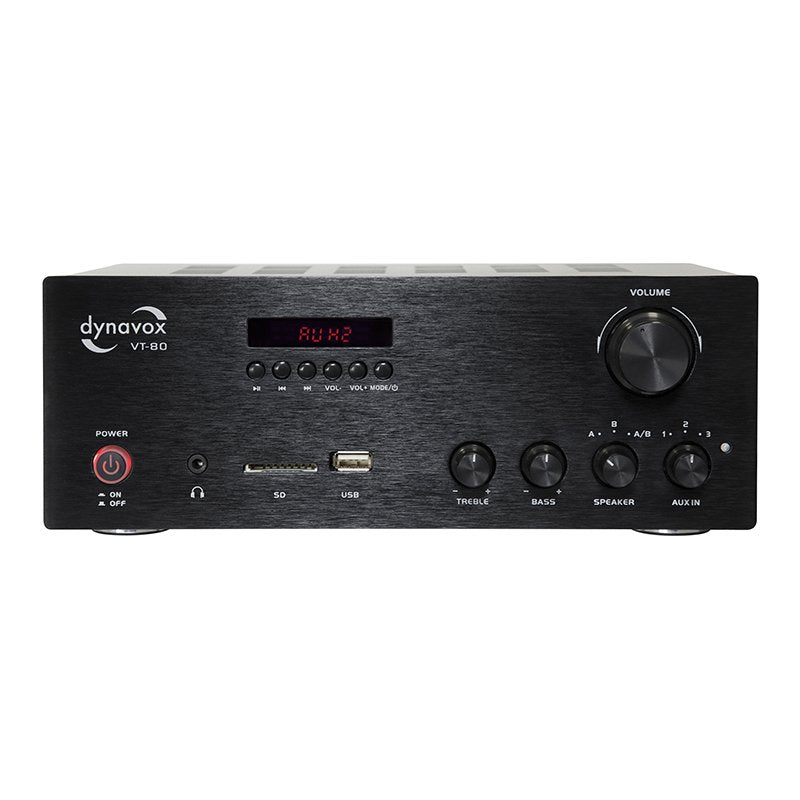 Dynavox Vt-80 Stereo-Amplificador 2 X Negro Bluetooth Usb - Hifi-Vorverstärker