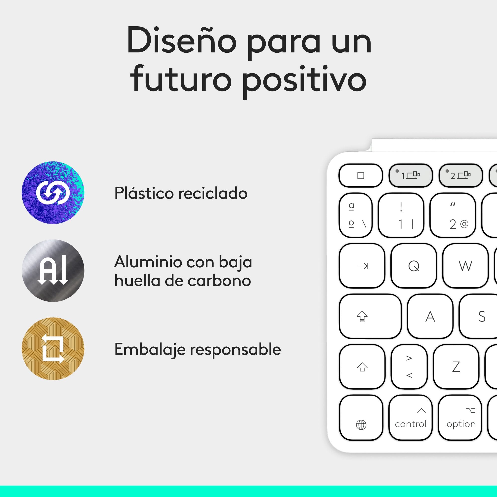 EAN 5099206126152 - Logitech 920-013011 teclado para móvil Español Bluetooth Gris, Blanco imagen 15