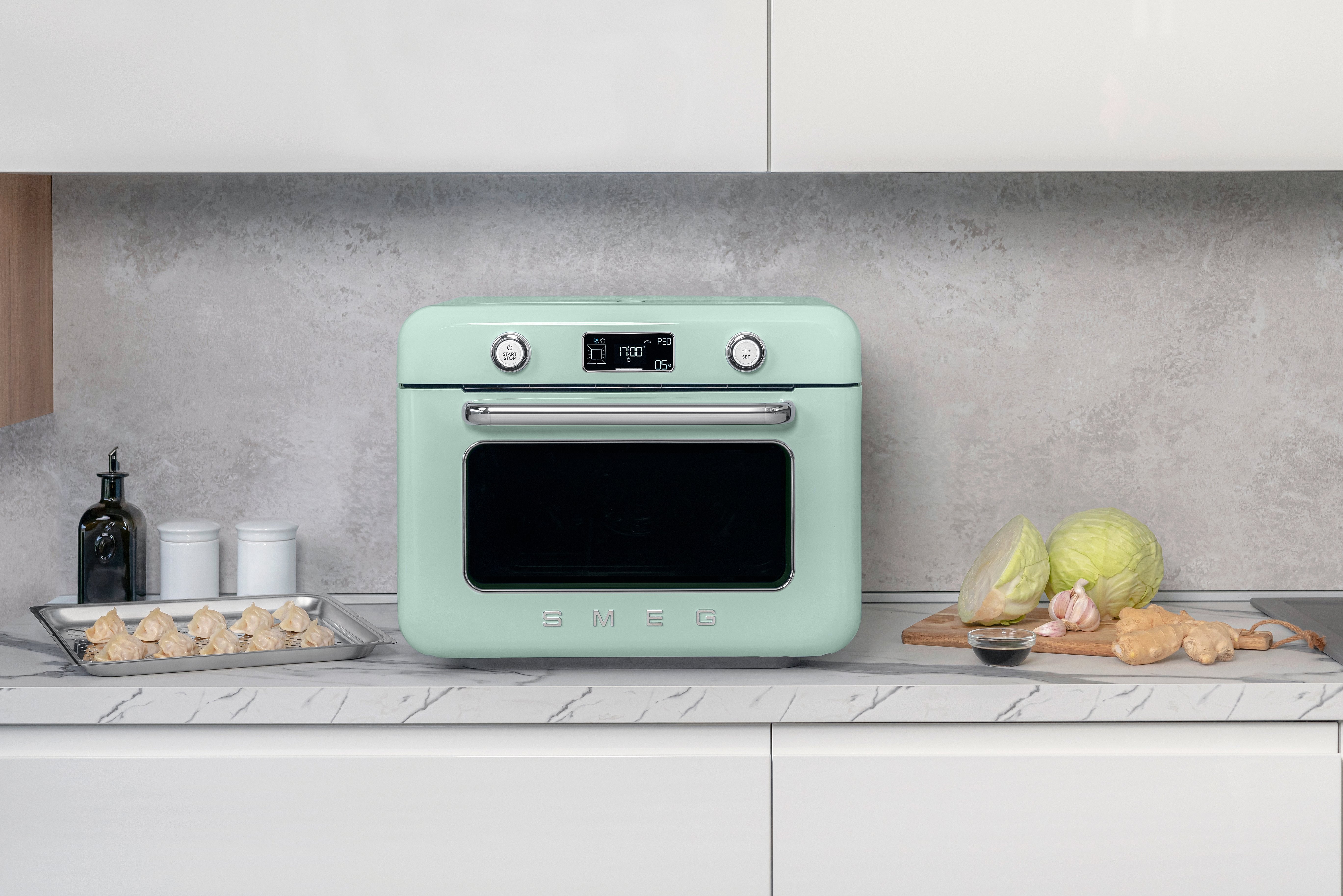 EAN 8017709333881 - Smeg COF01PGEU horno de vapor Pequeño Verde Botones, Giratorio imagen 15