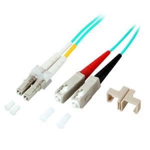 Cable Fibra Efb Lc-Sc 50/125, Om3, Lszh, Aguamarina, 2,0 Mm, 5 M