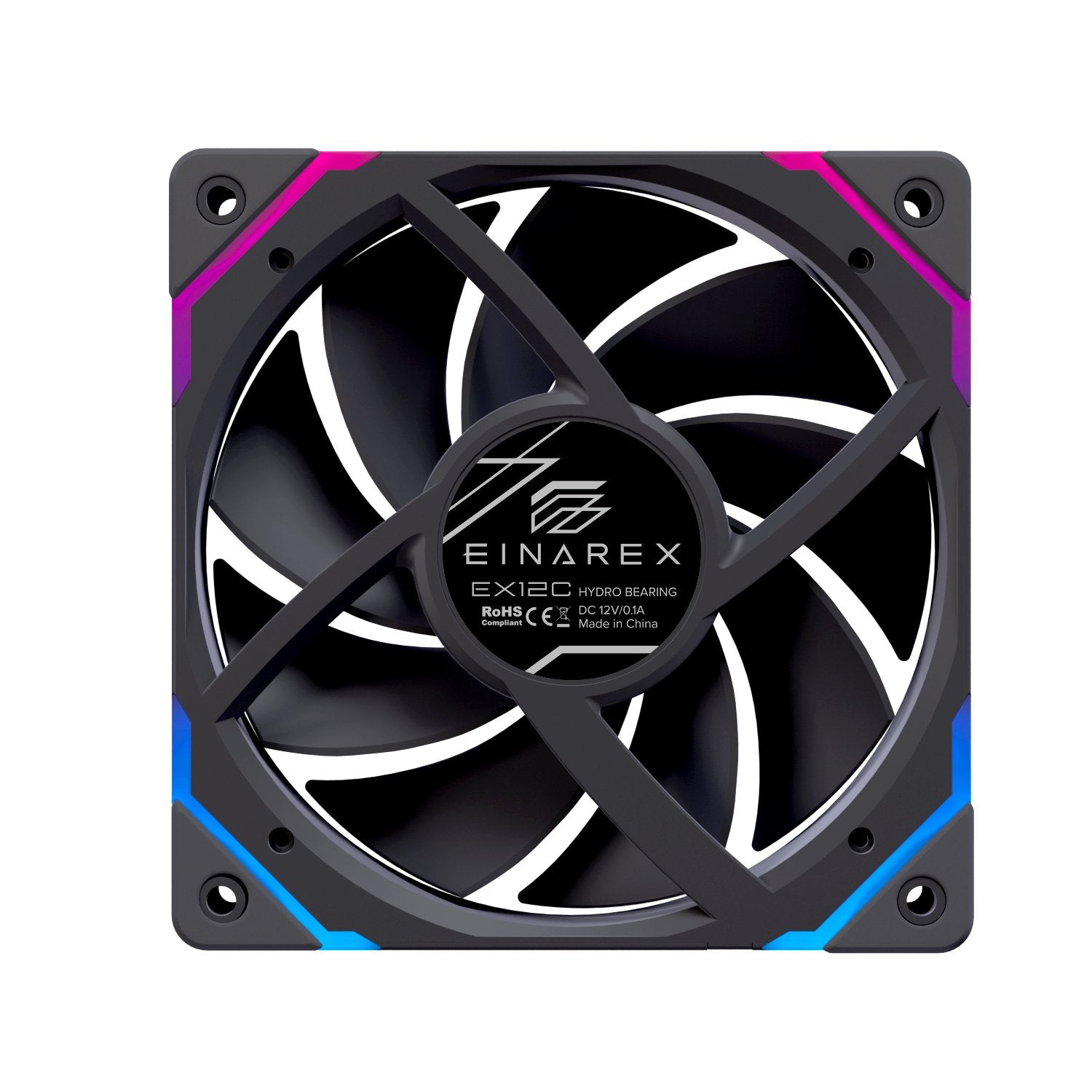 EAN 6977277360196 - Einarex EXFN-12CS1-B sistema de refrigeración para ordenador Carcasa del ordenador Ventilador 12 cm Negro imagen 6