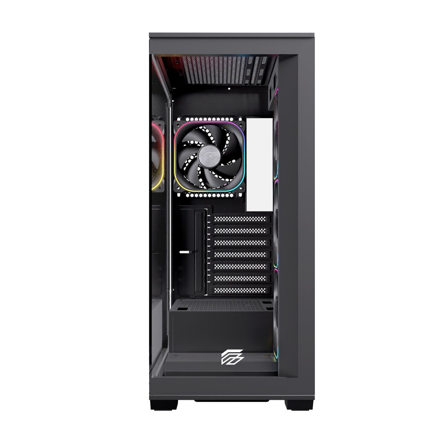 Caja Atx Semitorre Einarex S700 Rgb 4 Fans Negra Excs-Pr-700r-B