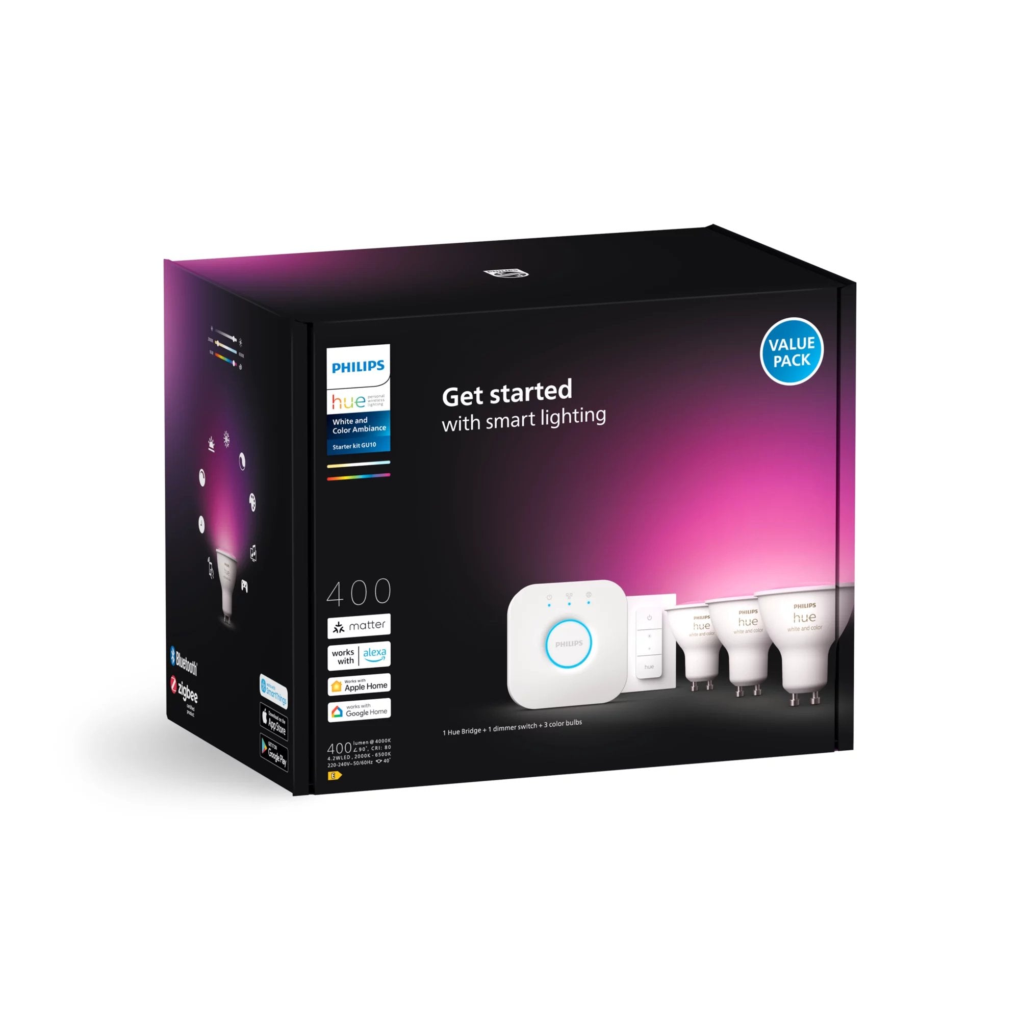 EAN 8720169254503 - Philips Hue White and Color ambiance 8720169254503 iluminación inteligente Bluetooth/Zigbee 4,2 W imagen 2