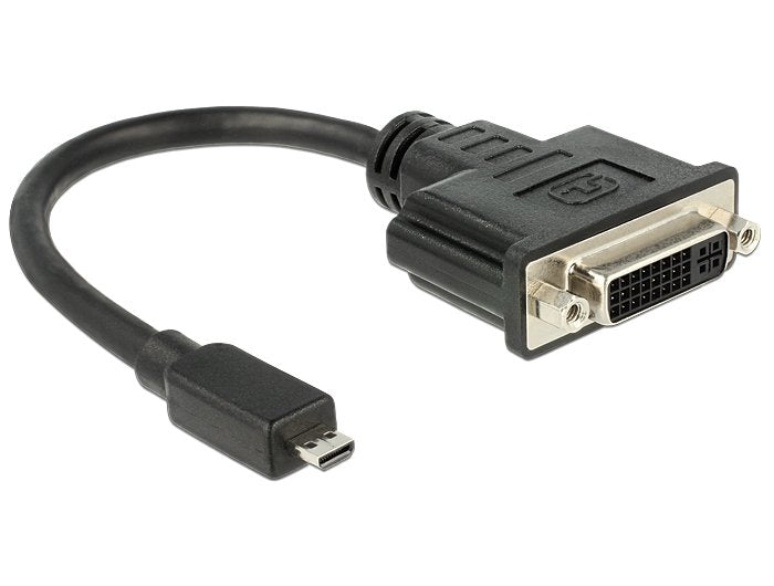 EAN 4043619655632 - DeLOCK 65563 adaptador de cable de vídeo 0,2 m DVI-D Micro-HDMI Negro imagen 1