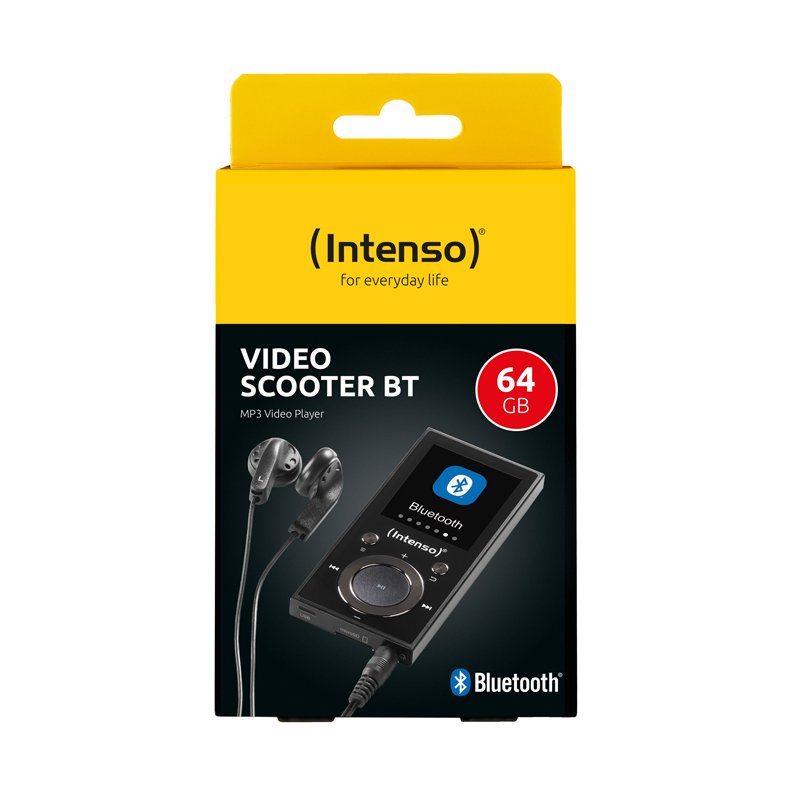 Intenso Mp3 Videoplayer 1,8" Video Scooter Bt 64gb Negro
