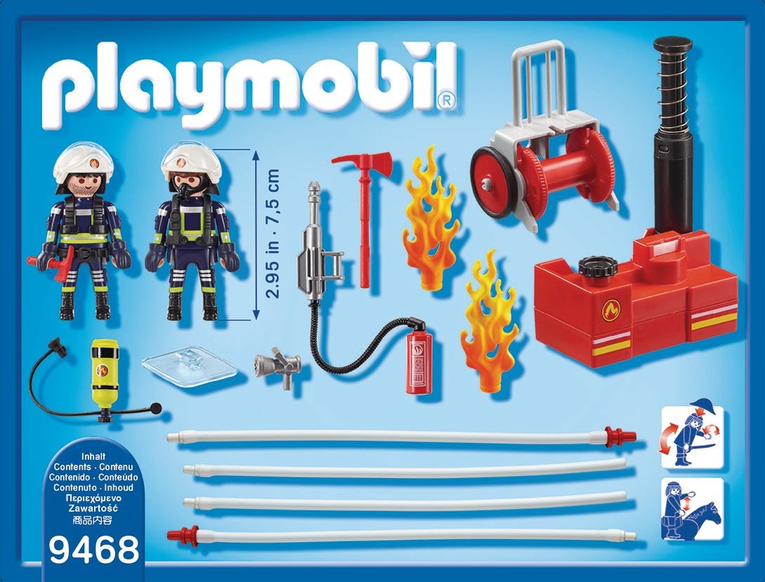 Playmobil Ciudad Accion - Bomberos Con Bomba De Agua