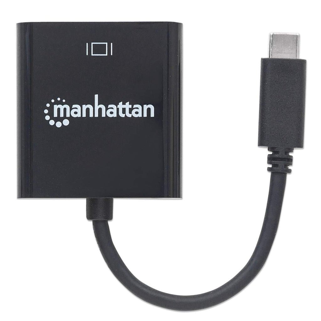 Manhattan Convertidor Usb-C A Vga Usb Tipo C Macho A Vga Hembra, Negro