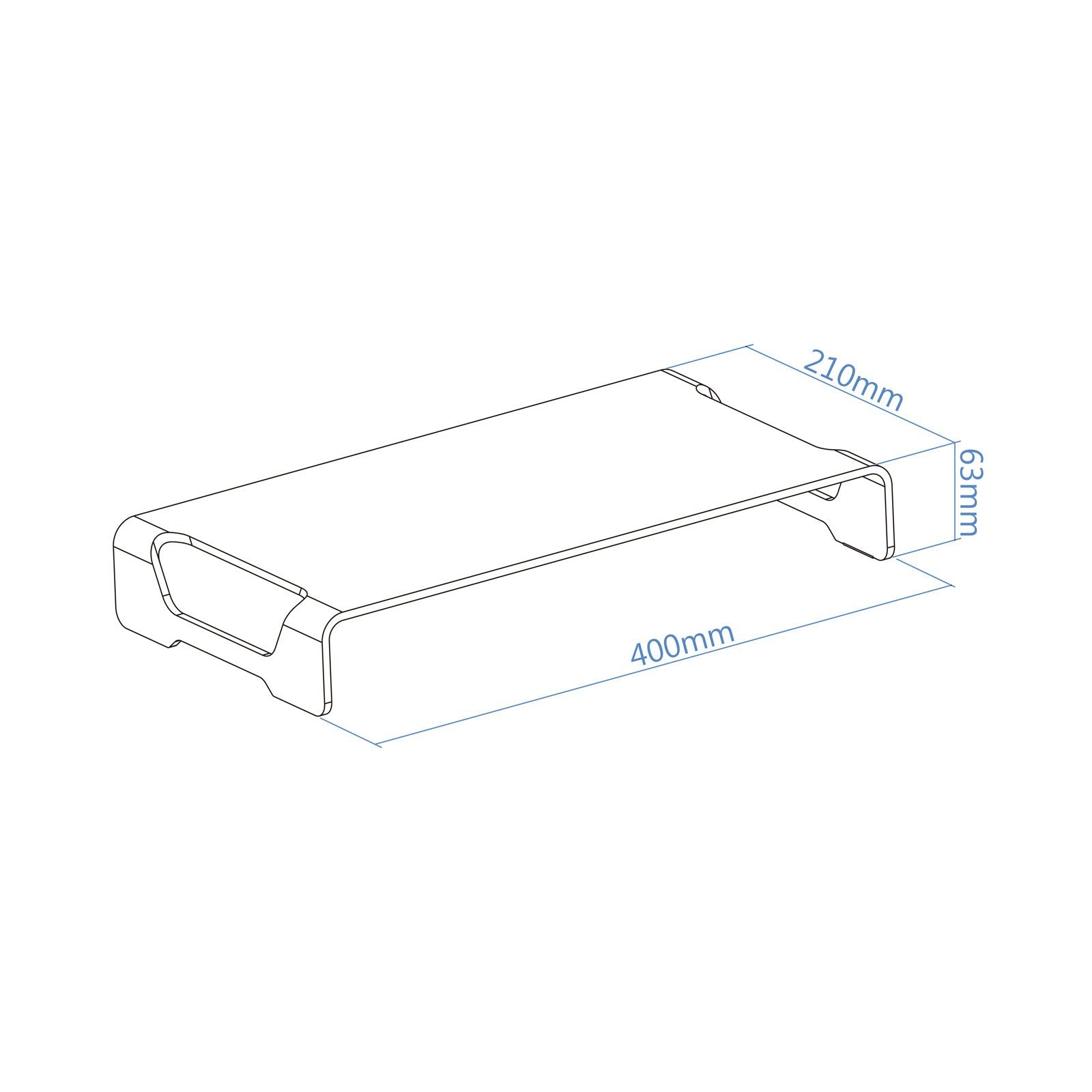 EAN 8433281010239 - TooQ TQMR0004 soporte para monitor 33 cm (13") Escritorio Plata imagen 3