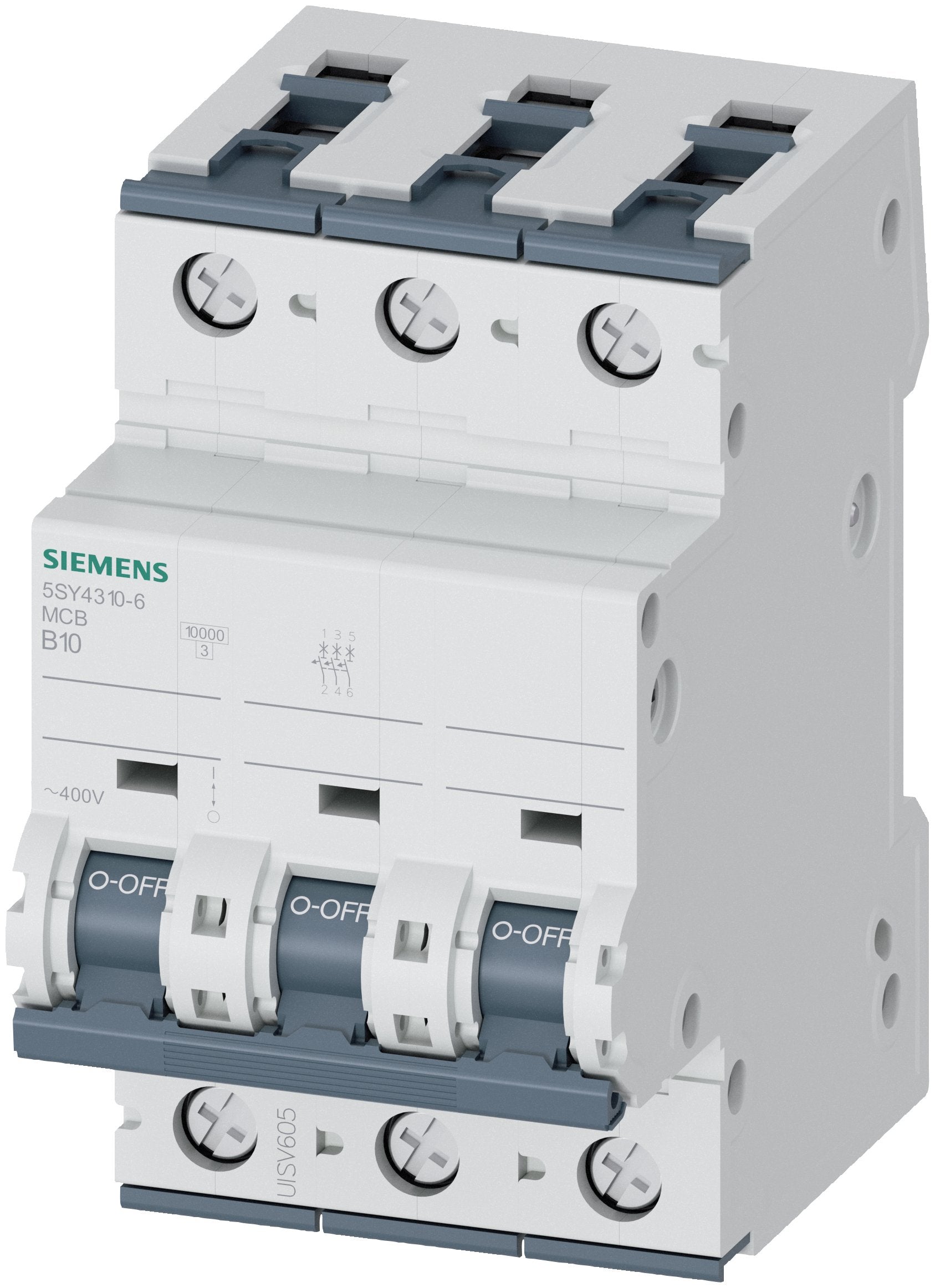 Siemens Automat B 10a 5sy43106 400v 10ka 3p