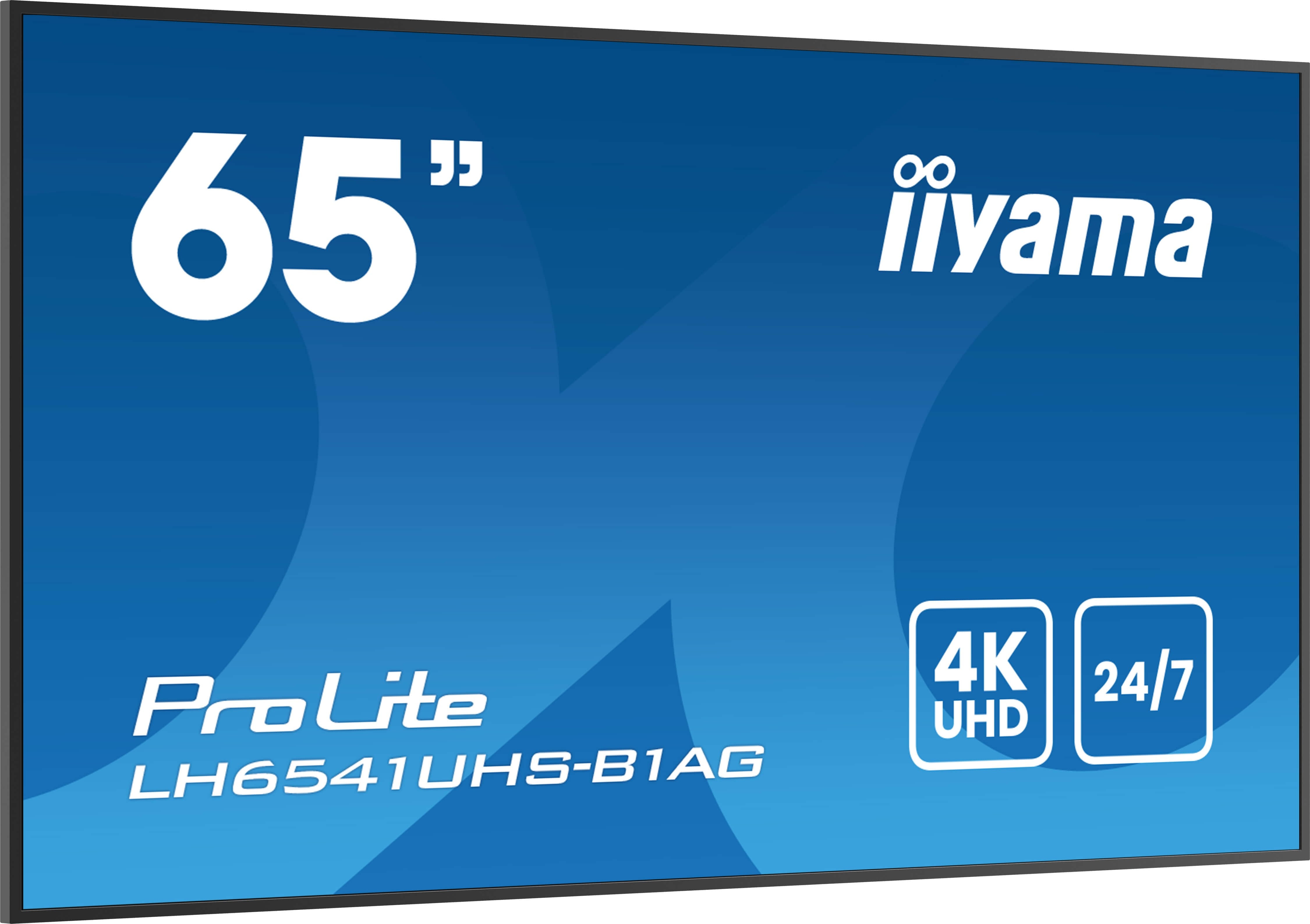 EAN 4948570124558 - iiyama LH6541UHS-B1AG pantalla de señalización 163,8 cm (64.5") LCD 500 cd / m² 4K Ultra HD Negro 24/7 imagen 4