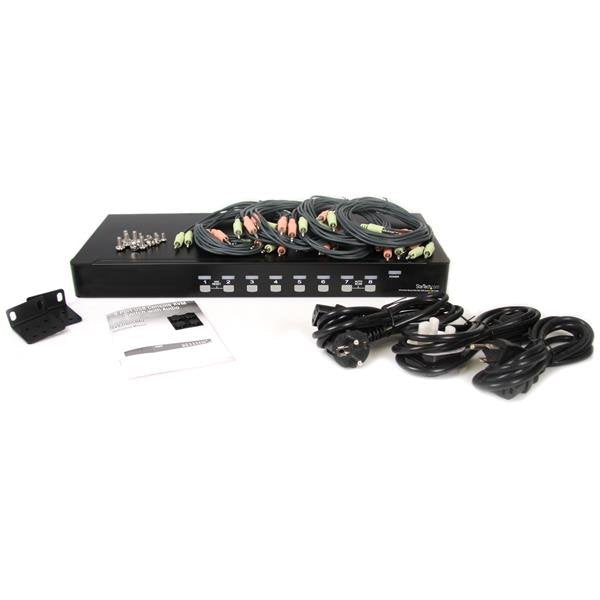 EAN 0065030837248 - StarTech.com SV831DUSBAU interruptor KVM Montaje en rack Negro imagen 4
