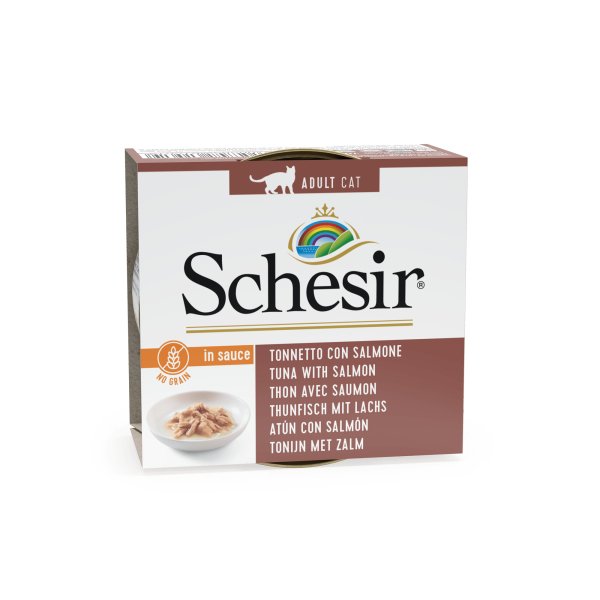 Schesir Tuna With Salmon In Sauce - Wet Cat Food - 70g