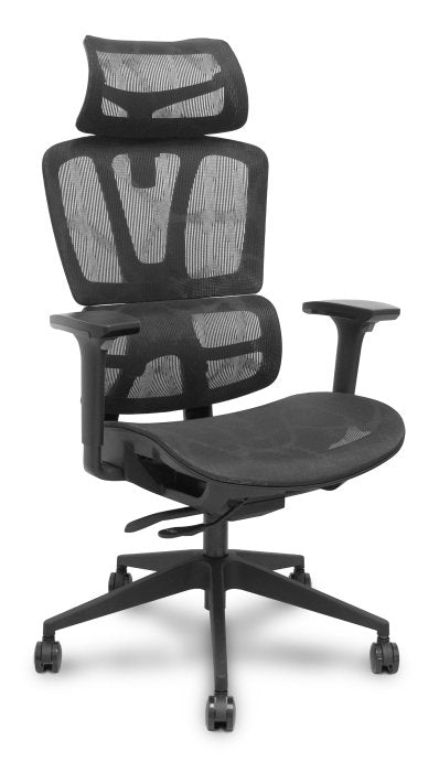 Piqueras Y Crespo Forol Silla Pro537 Traslack Malla Negra Brazos 3d Ruedas Nailon 60 Mm