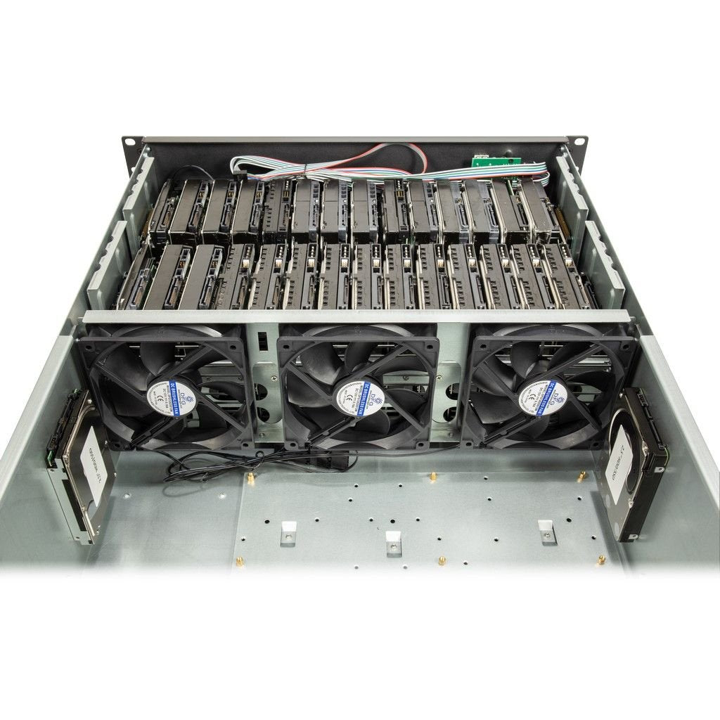 Inter-Tech Mining-Rack 4f28 4he 6 X 120mm Ventilador 2x2.0 Usb Retail