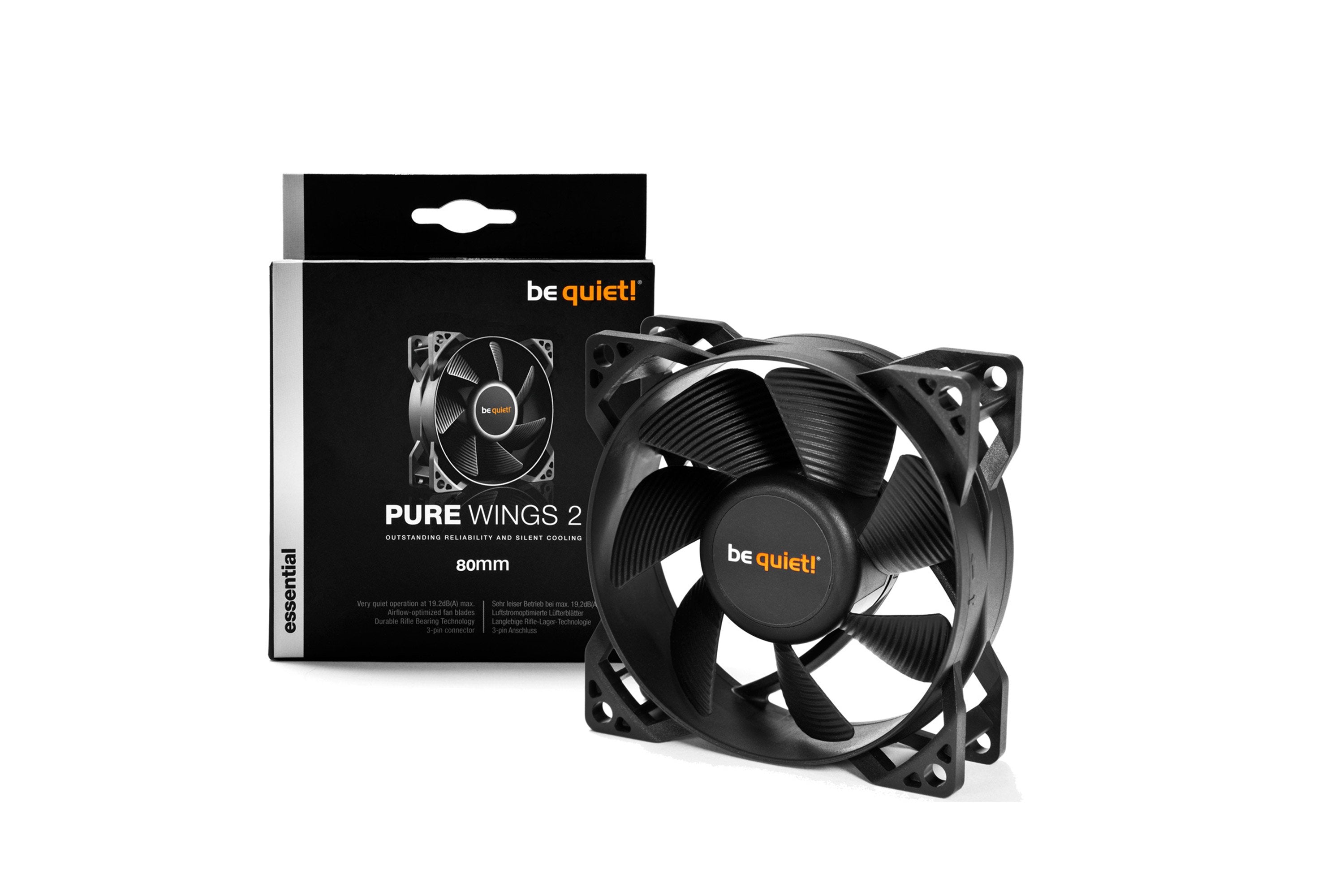 EAN 4260052183373 - be quiet! PURE WINGS 2, 80mm Carcasa del ordenador Ventilador 8 cm Negro imagen 2