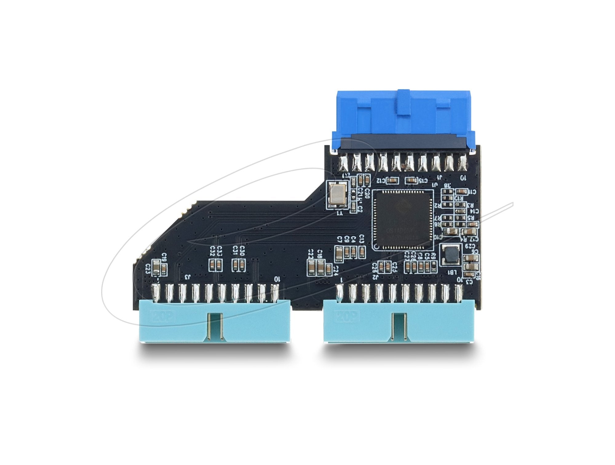 Usb 5 Gbps Hub 20 Pin Pfostenbuchse Zu 2 X Usb 5 Gbps 20 Pin Pfostenstecker