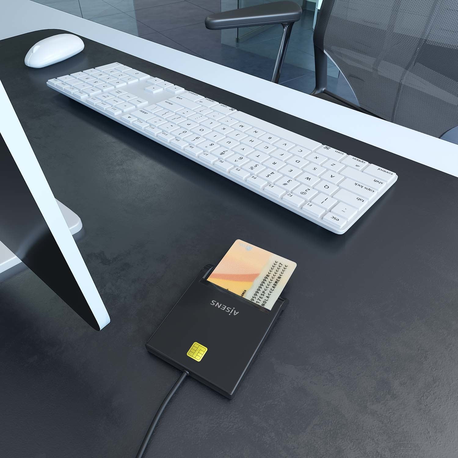 EAN 8436574709315 - AISENS ASCR-SN06-BK lector de tarjeta inteligente Interior USB USB 2.0 imagen 4