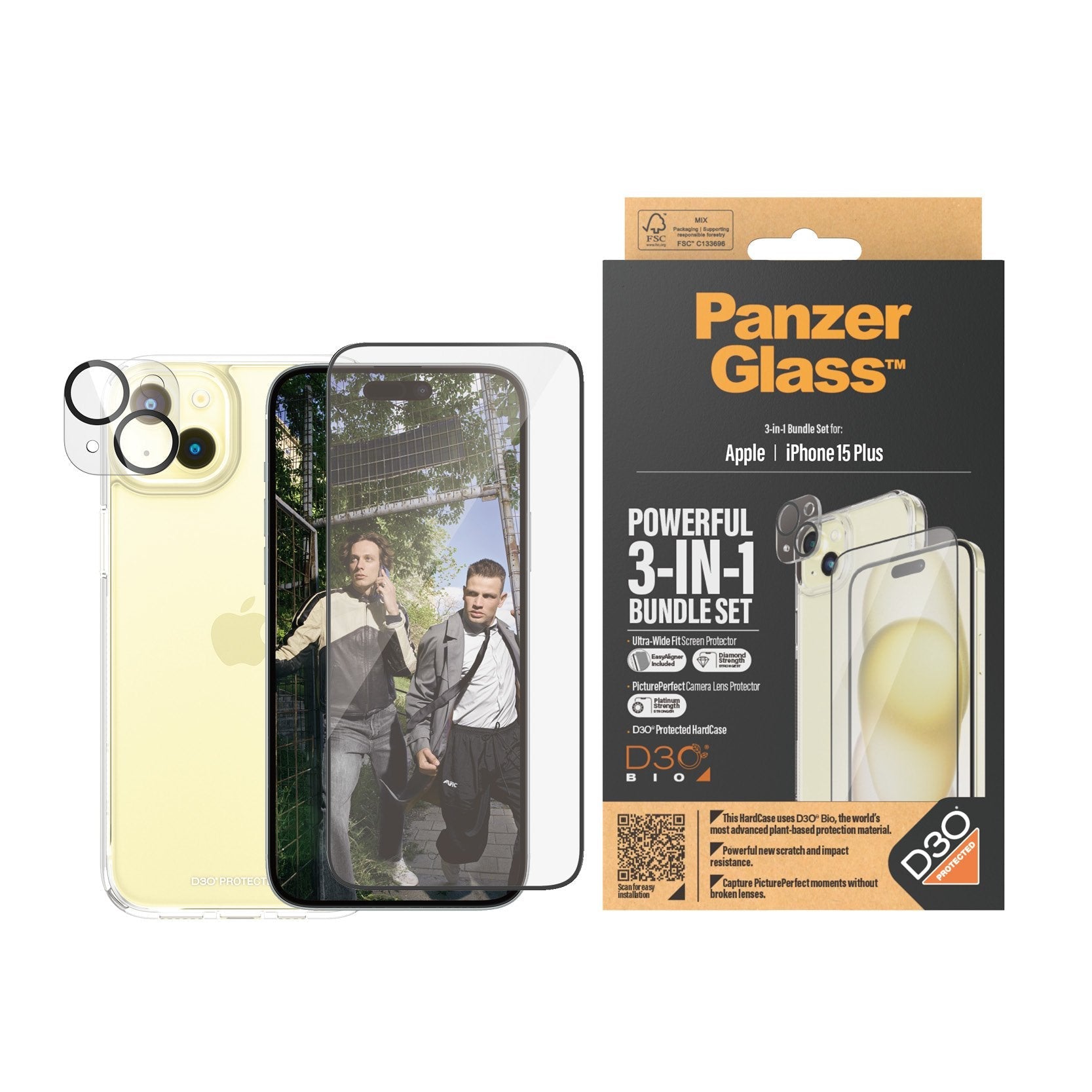 Panzerglass Iphone 15 Plus 3-In-1 Pack