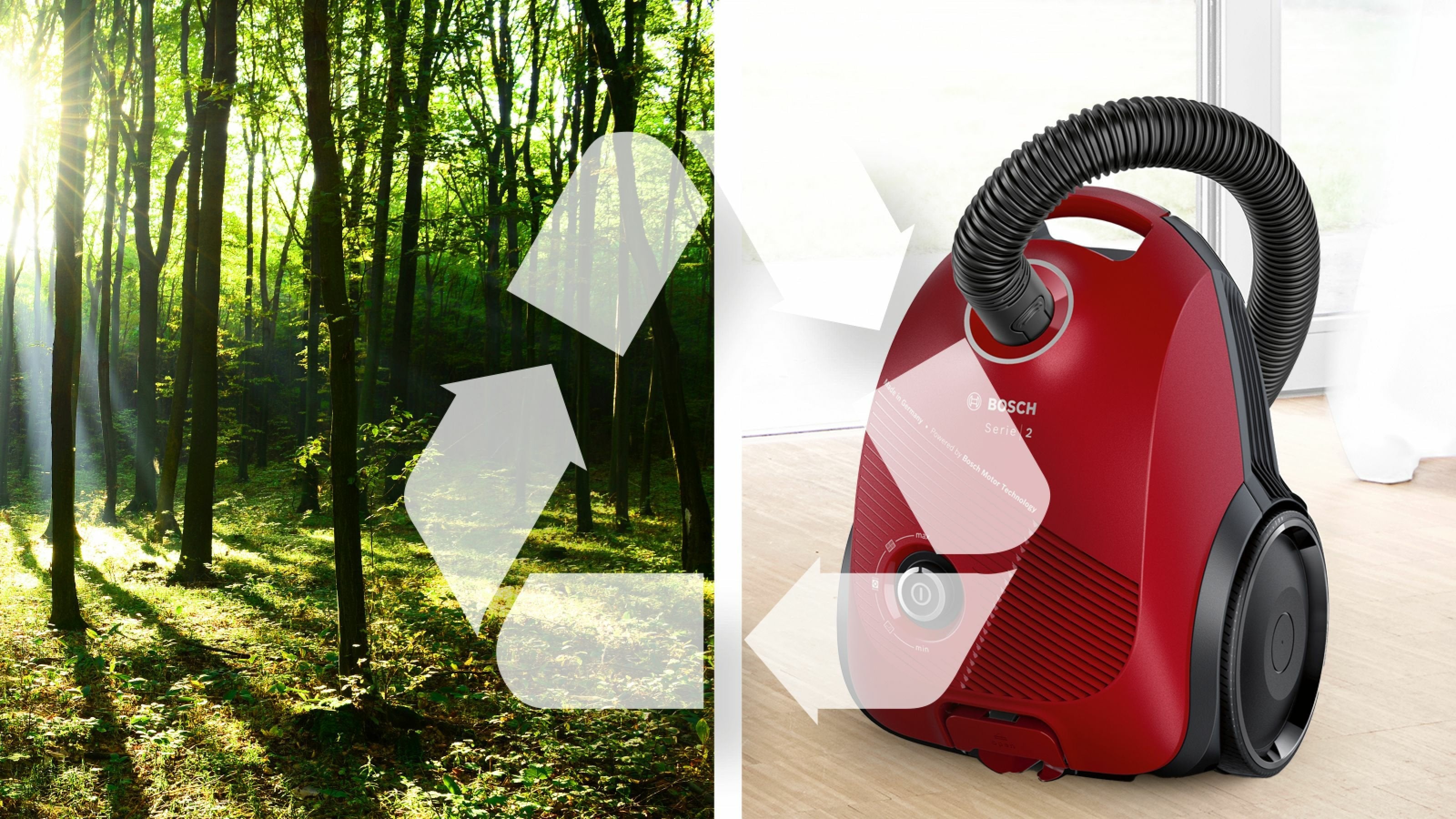 Aspiradora Bosch Serie 2 Bgbs2rd1 3,5 L Aspiradora Cilíndrica Secar 600 W Bolsa Para El Polvo