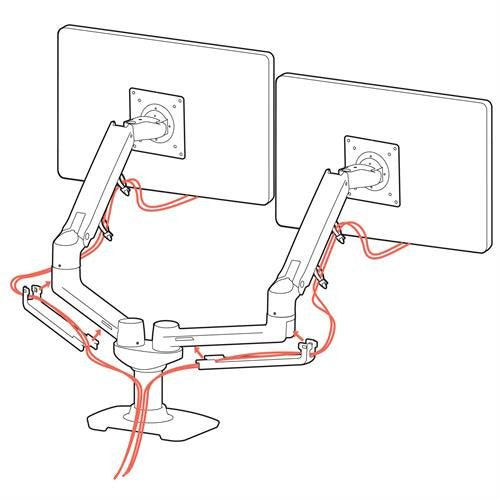 EAN 0698833073898 - Ergotron LX Series 45-245-224 soporte para monitor 68,6 cm (27") Escritorio Negro imagen 3