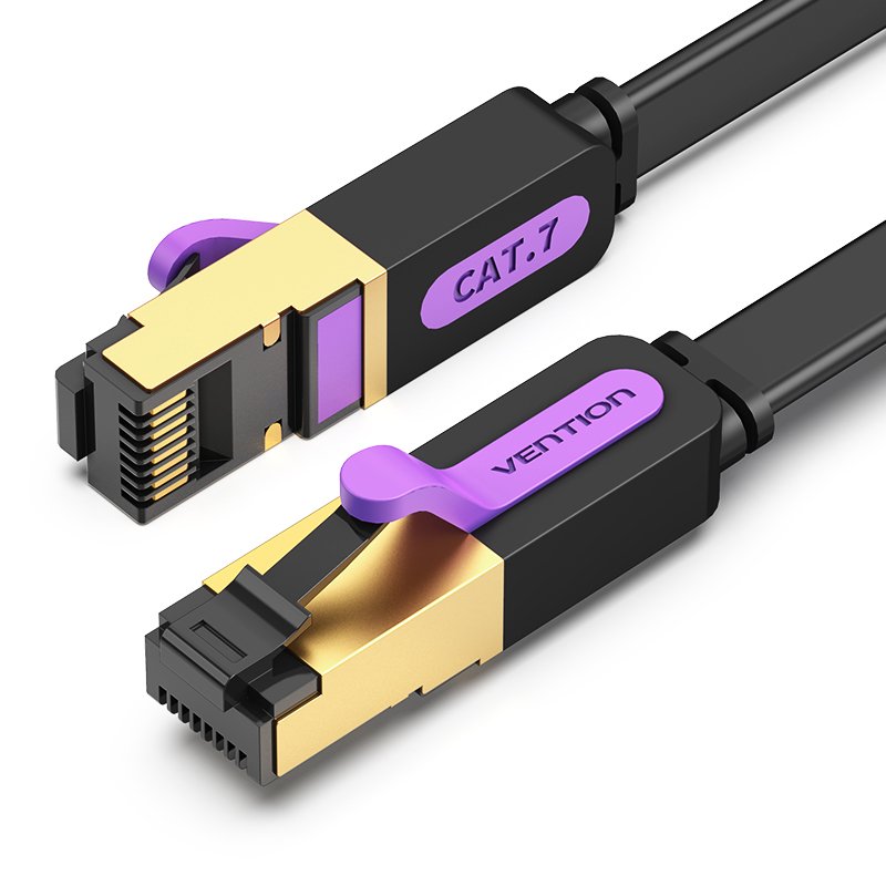 Cable De Red Rj45 Stp Vention Icabi Cat.7 3m Negro