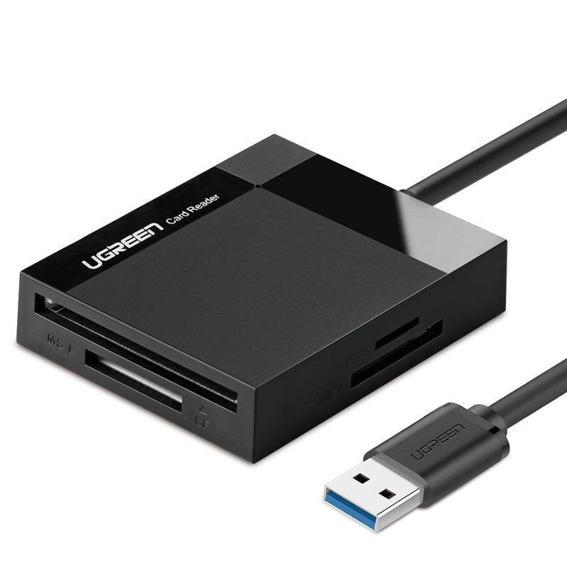 Ugreen Cr125 Czytnik Kart 4 W 1 Usb 3.0, 0,5m (Negro)