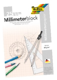 Folia Millimeterblock Din A4 Millimeter
