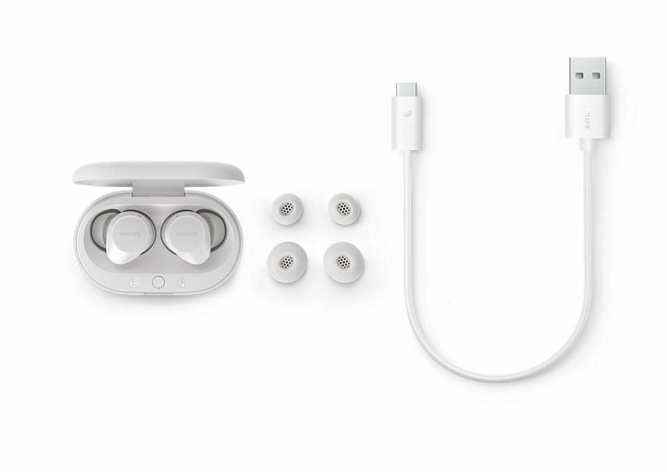 Auricular Botón Philips Tat1209wt/00 Blanco Bluetooth Ipx4