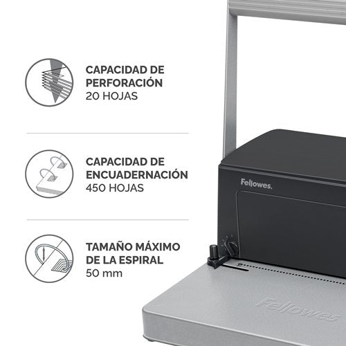 Fellowes Encuadernadora Metal 100 -A4