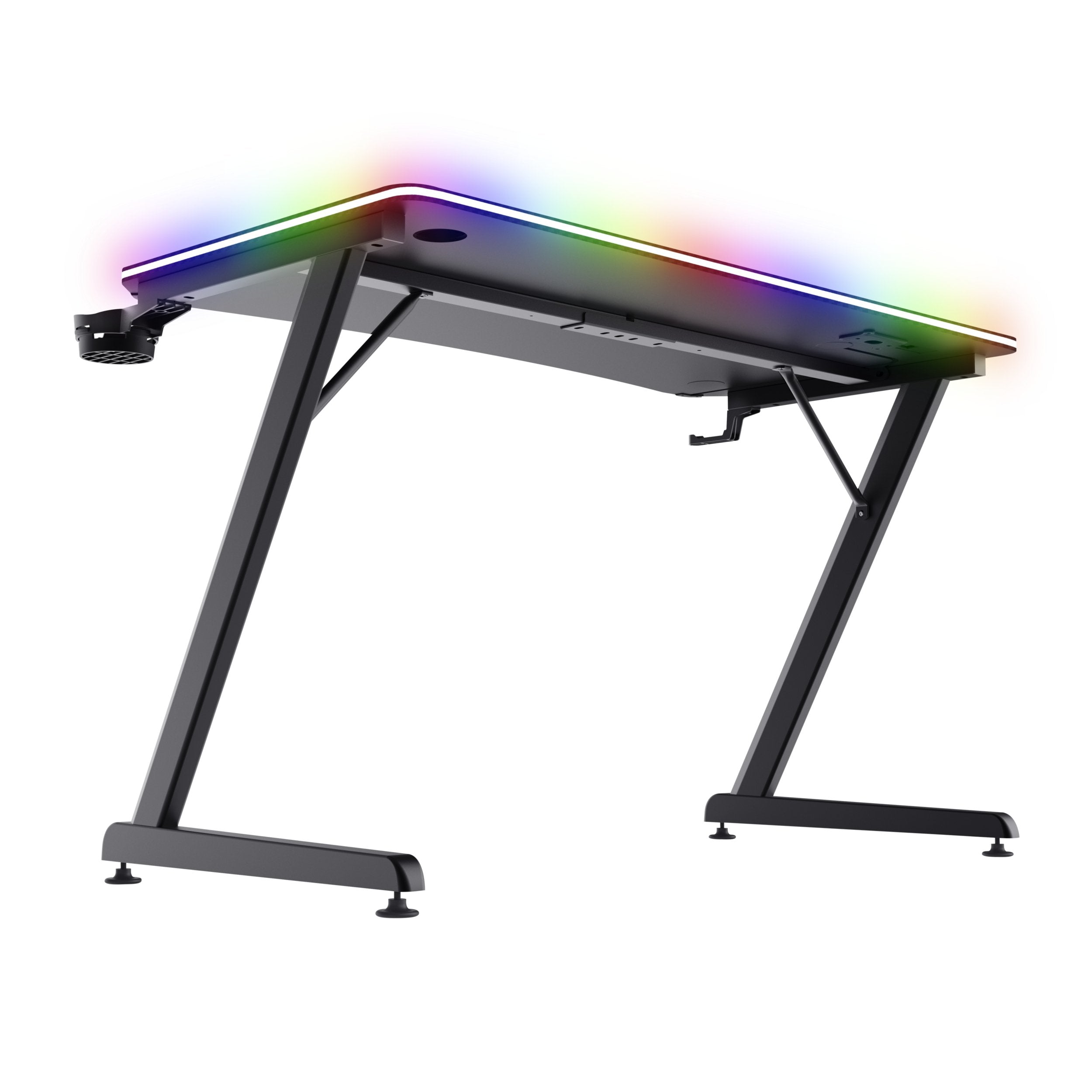 Mesa Gaming Gxt 710 Luminus Pro Rgb Negro Trust Máximo 150kg/ 120 X 60 X 74cm/ Control De Iluminación
