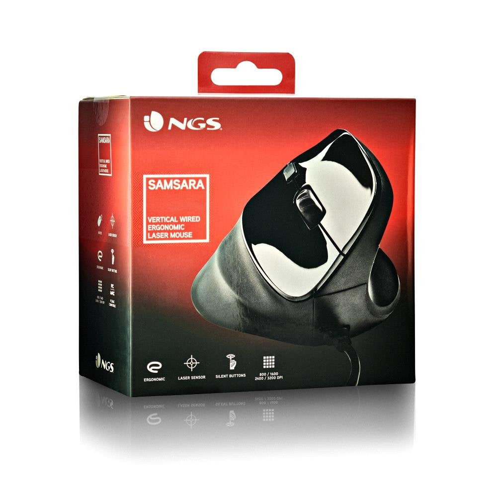 EAN 8435430624359 - NGS SAMSARA ratón Universal mano derecha USB tipo A Laser 3200 DPI imagen 6