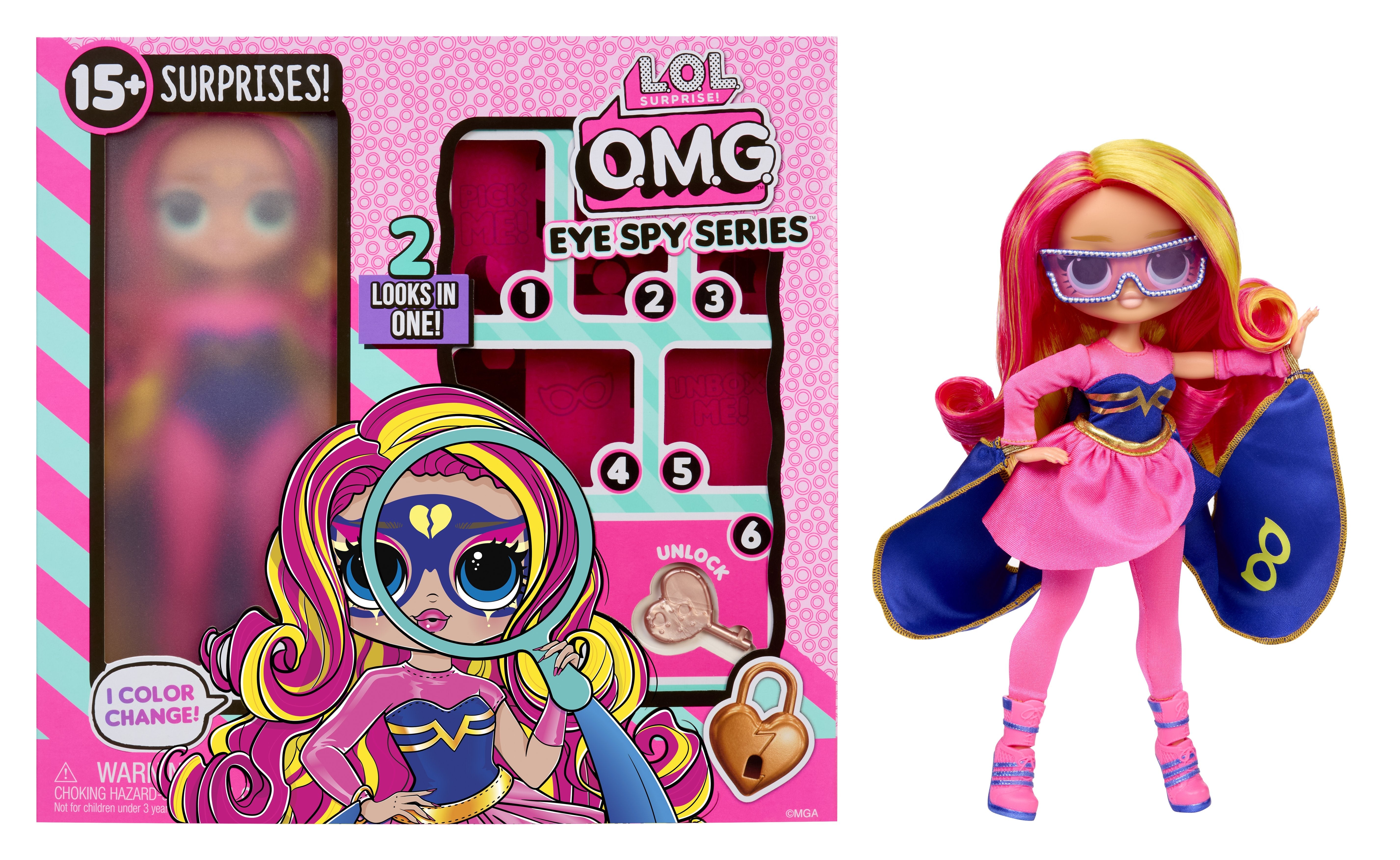 Lalka L.O.L. Surprise Omg Eye Spy, Superhero