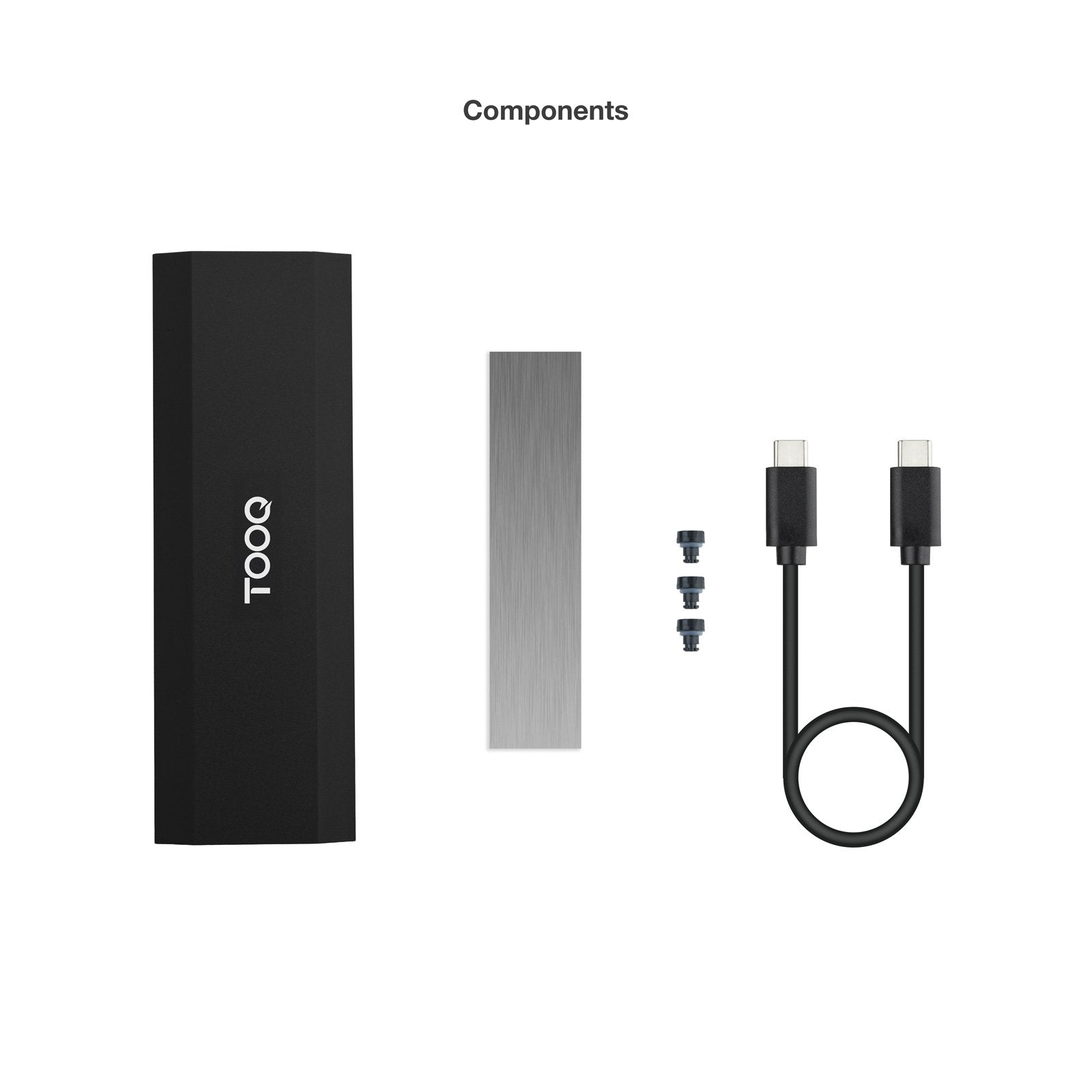 Caja Externa Para Disco Ssd M.2 Nvme Tooq Tqe-2231b Usb 3.1
