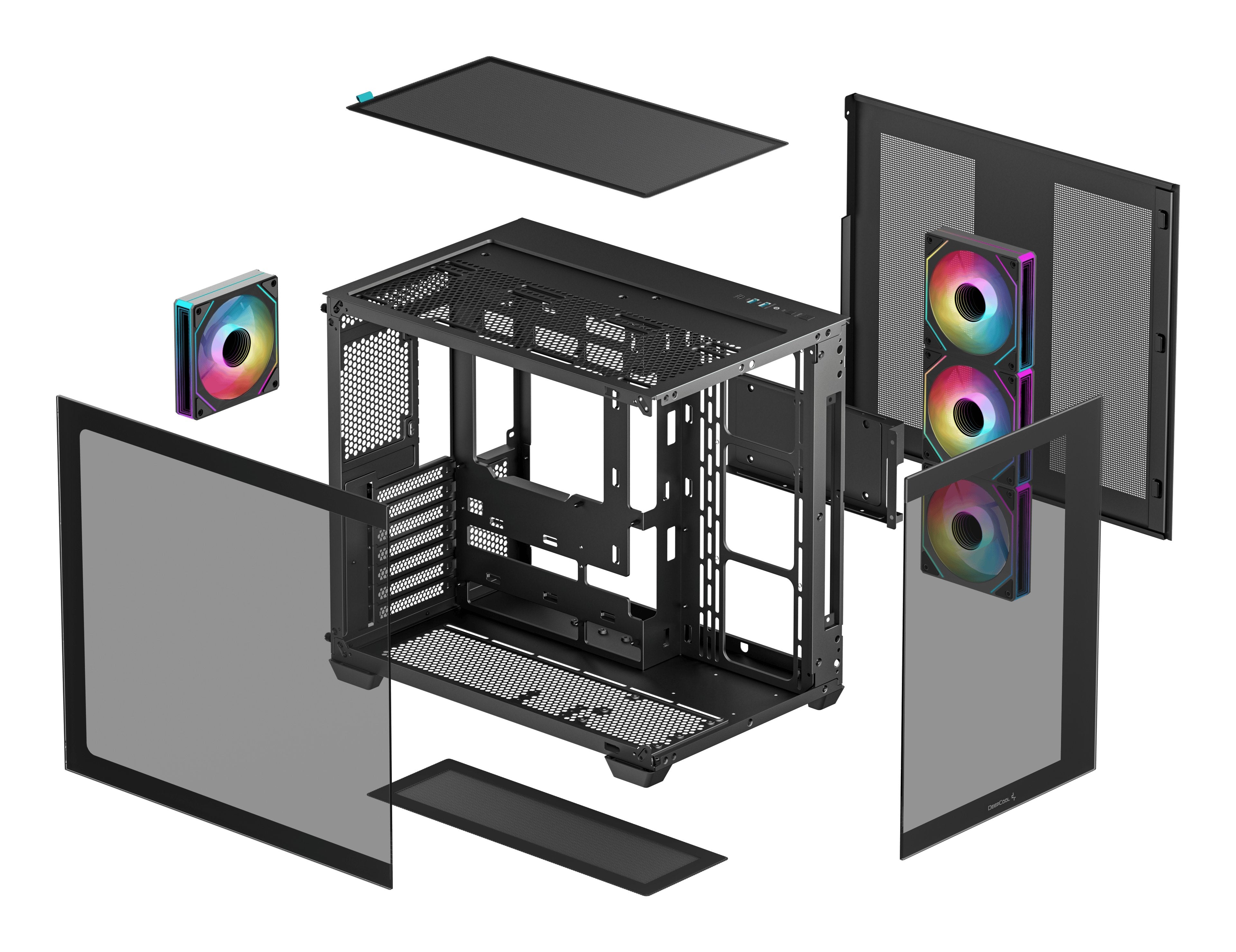 Caja Pc Deepcool Cg530 4f Midi Tower Negro